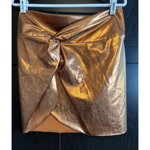 Skims Signature Swim Sarong Bronze Penny Mini Skirt XL Women's Cover Up - Picture 1 of 8